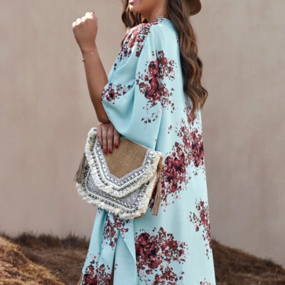 NEW Floral Kimono - Picture 2 of 4